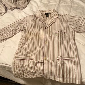 Christian Dior Long Sleeve button down sleep shirt